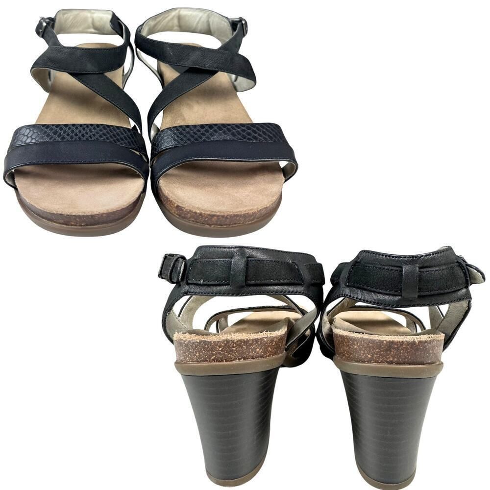 ABEO B.I.O.system Sandals Womens Size 7N Black Neutral "BIANA" Strappy Heels - Picture 6 of 11